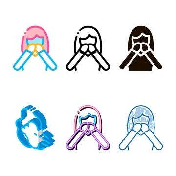 Series nausea symptomp of pregnancy vector thin line icon Stock Illustration