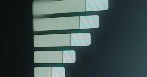 A series of progress bars Stock Footage 314574522