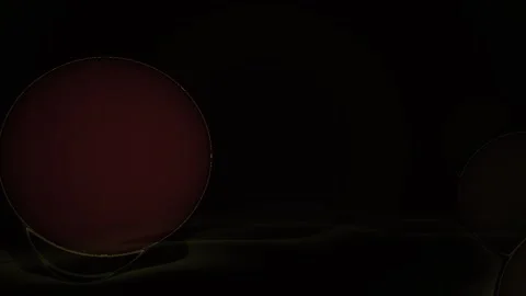 A series of red spherical objects arranged in a row against a dark background Stock Footage 334545018