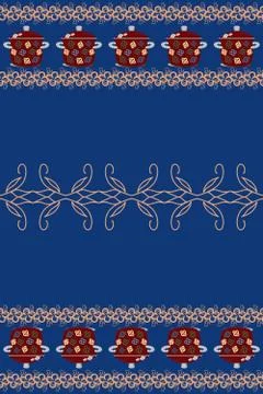 Series seamless rectangular patterns. Design kitchen textiles, napkin, tablec 스톡 일러스트