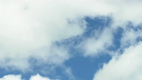 Series SKY CLEAR beautiful cloud Blue sky with clouds 4K sun Time lapse clouds Video stock 135027484