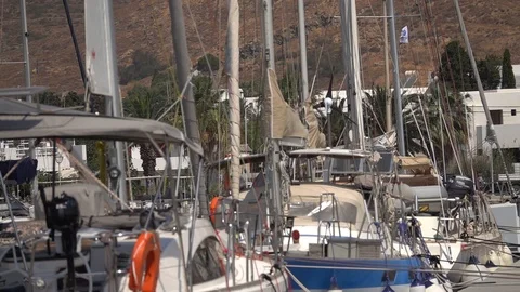 Serifos port Stock Footage 93320210