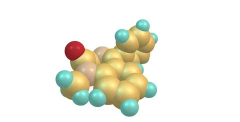 Serine molecular structure isolated on white Stock Illustration