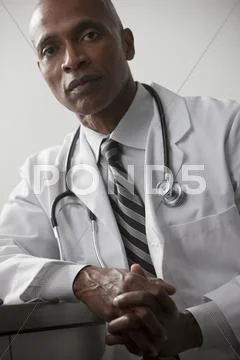 Serious African American Doctor
