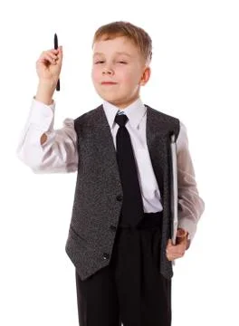 Serious boy Stock Photos