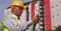 Serious Building Manager Use Mobile Phone Connection Access Office Message Box 4k or 4k+ Resolution