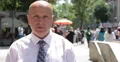 Serious Business Person Street Image Talking Interview Press Reportage TV News 4k or 4k+ Resolution