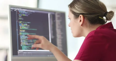 Serious coder interested in critical bugs and crashes that occur Stock Footage 233833420