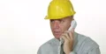 Serious Concerned Engineer Phone Talk Technical Issues Maintenance Management 4k or 4k+ Resolution