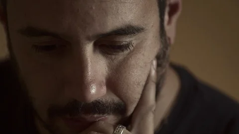 Serious confident man looking at camera- indoor Stock Footage 92776019