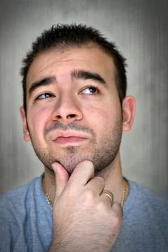 Serious Contemplation Stock Photos