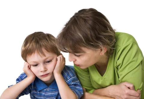 Serious conversation Stock Photos