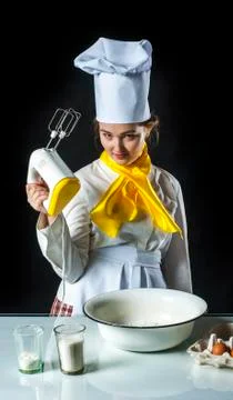 Serious cook Stock Photos
