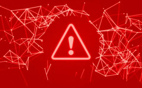Serious damage to the Internet network. Hacker attack. Stock Illustration
