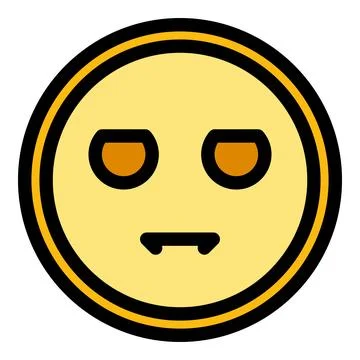 Serious emoji icon vector flat Stock Illustration