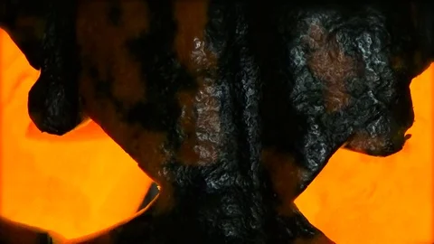 Serious eyes of a pumpkin Stock Footage 85853728