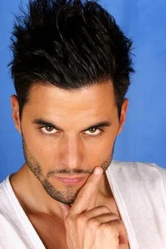 Serious handsome man Stock Photos
