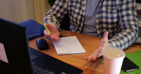 Serious lawyer working with laptop computer and take note take note of lawsuit Stock-Footage 301525637
