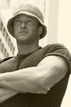 Serious looking guy Stock Photos