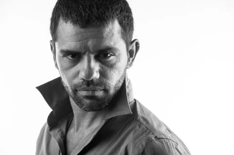 Serious man looking to camera Stock Photos