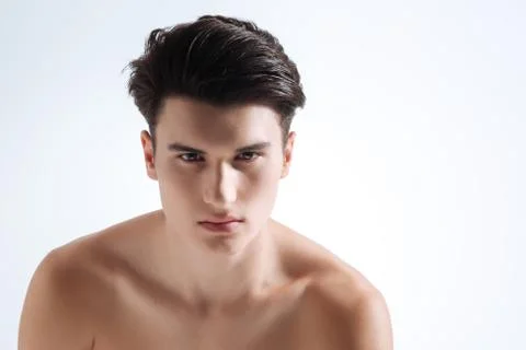 Serious model waiting for shooting Stock Photos