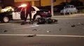 Serious Motorcycle Accident HD Footage