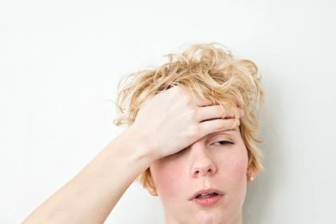 Serious Problems - Headache 스톡 사진