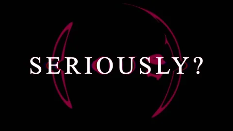 Serious question mark animation with abstract circular effects during dark .. Stock Footage 344285905