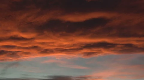 Serious Sunset Stock Footage 54738550