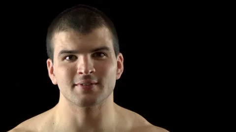 Serious Young Man Stock Footage 7902247