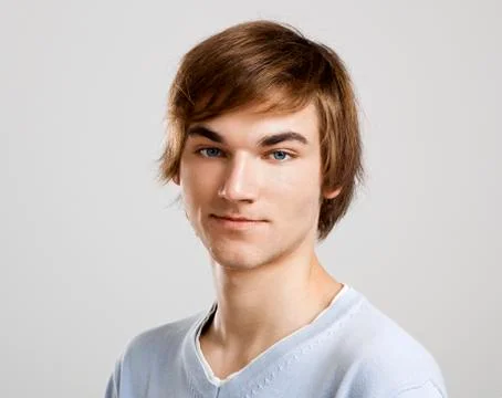 Serious young man Stock Photos
