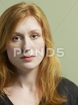 Serious Young Woman Stock Photos