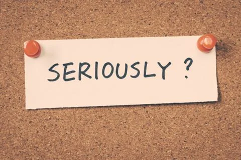 Seriously Stock Photos