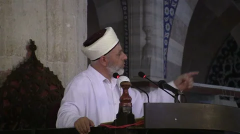 Sermon in Selimiye Mosque Stock Footage 46210804