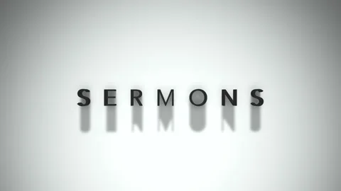 Sermons dynamic title matte black title with a white base layer 動画素材 301837086