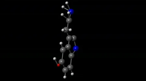 Serotonin Molecule Stock Footage 442204