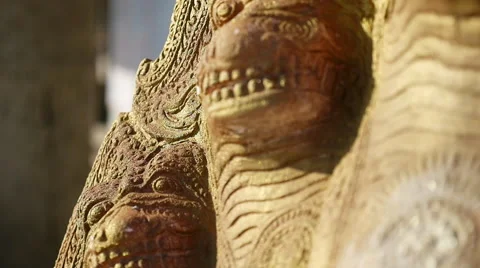 Serpent Buddhist Statue Video stock 56485510