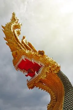 The serpent king Statue Stock Photos