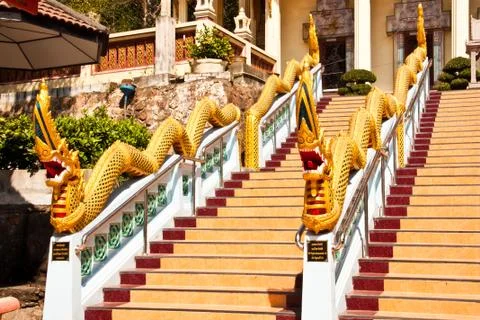 The serpent statue Stock Photos