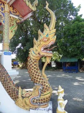 Serpent statue Stock Photos