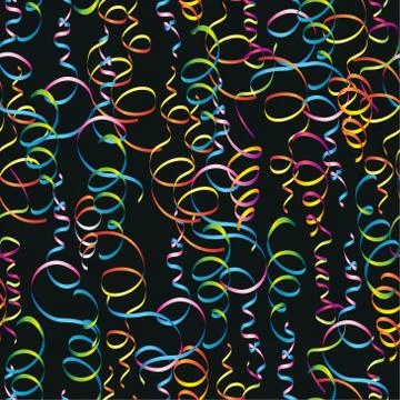 Serpentine on a black background Stock Illustration