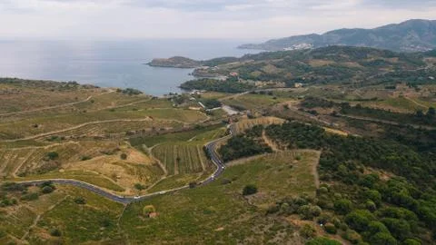 Serpentine, landscape with drone Stock Photos