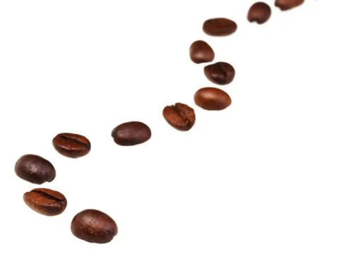 Serpentine line pattern from roasted coffee beans serpentine line pattern ... Stock Photos