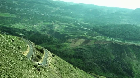 Serpentine road in mountain Stock Footage 88261235