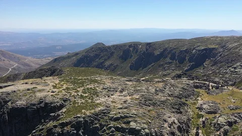 Serra da Estrela, aerial shots of Nature Park Vídeo Stock 128819829