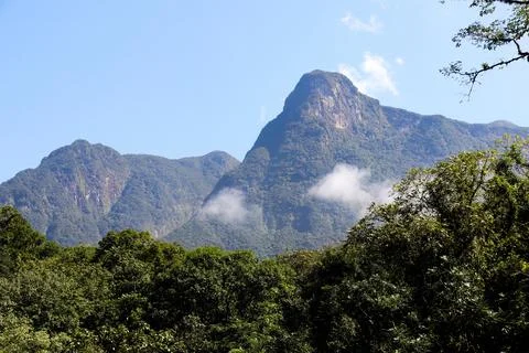 Serra do Mar mountains in the state of Paraná, southern Brazil Stock Photos