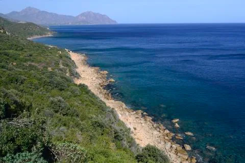 Serra Longa coast Stock Photos
