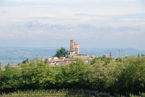 Serralunga d'Alba Castle Stock Photos