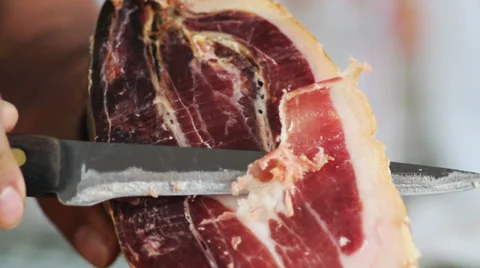 Serrano ham Stock Footage 32705573