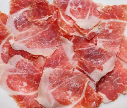 Serrano ham plate tapas Stock Photos